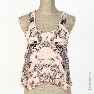 Topshop Tattoo Print Blouse